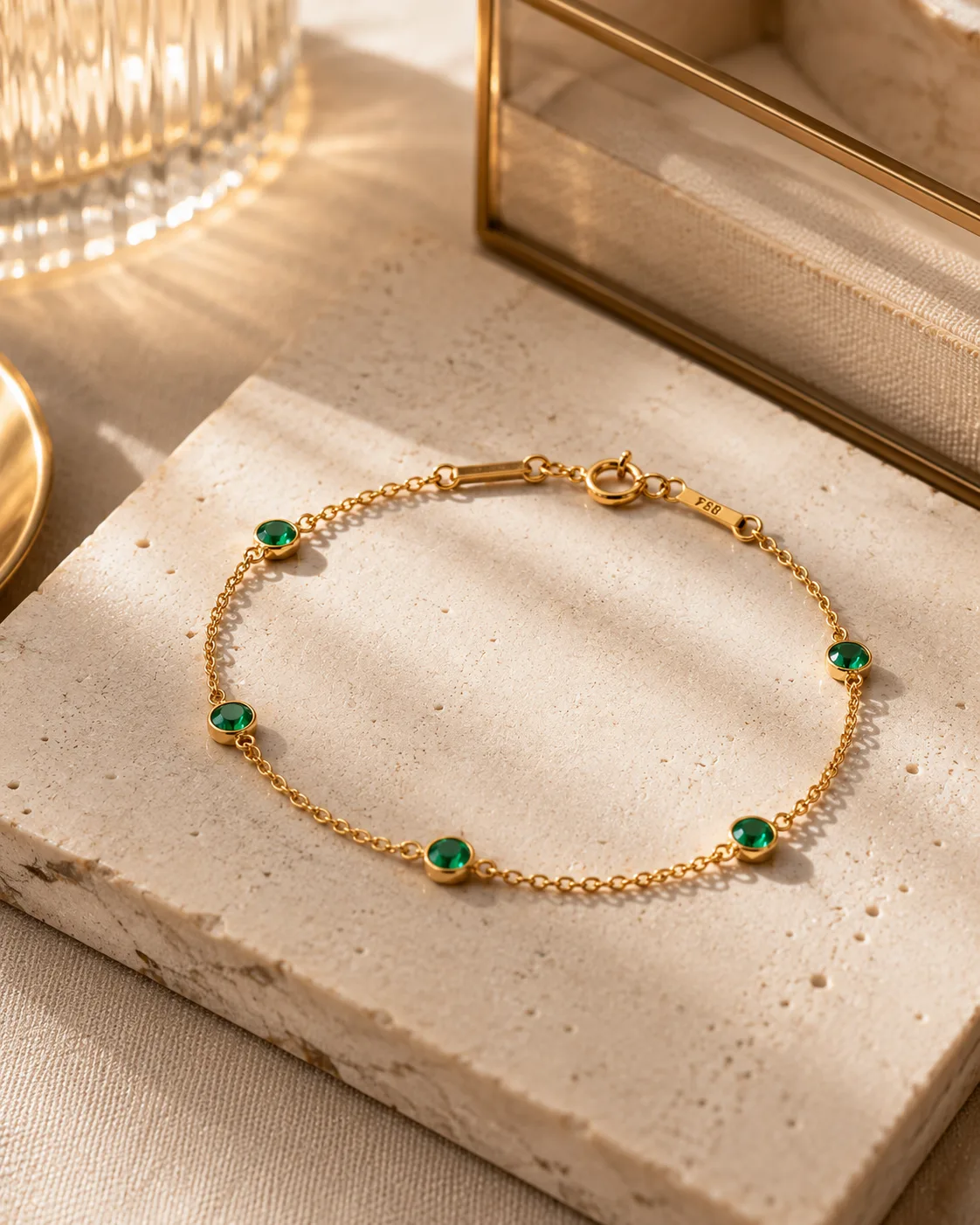 The Emerald Tide Station Bracelet