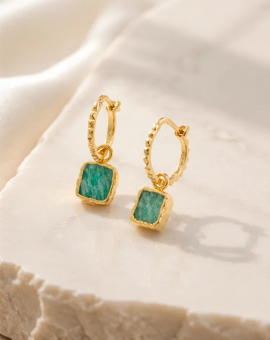 The Solstice Pyramid Stone Hoops