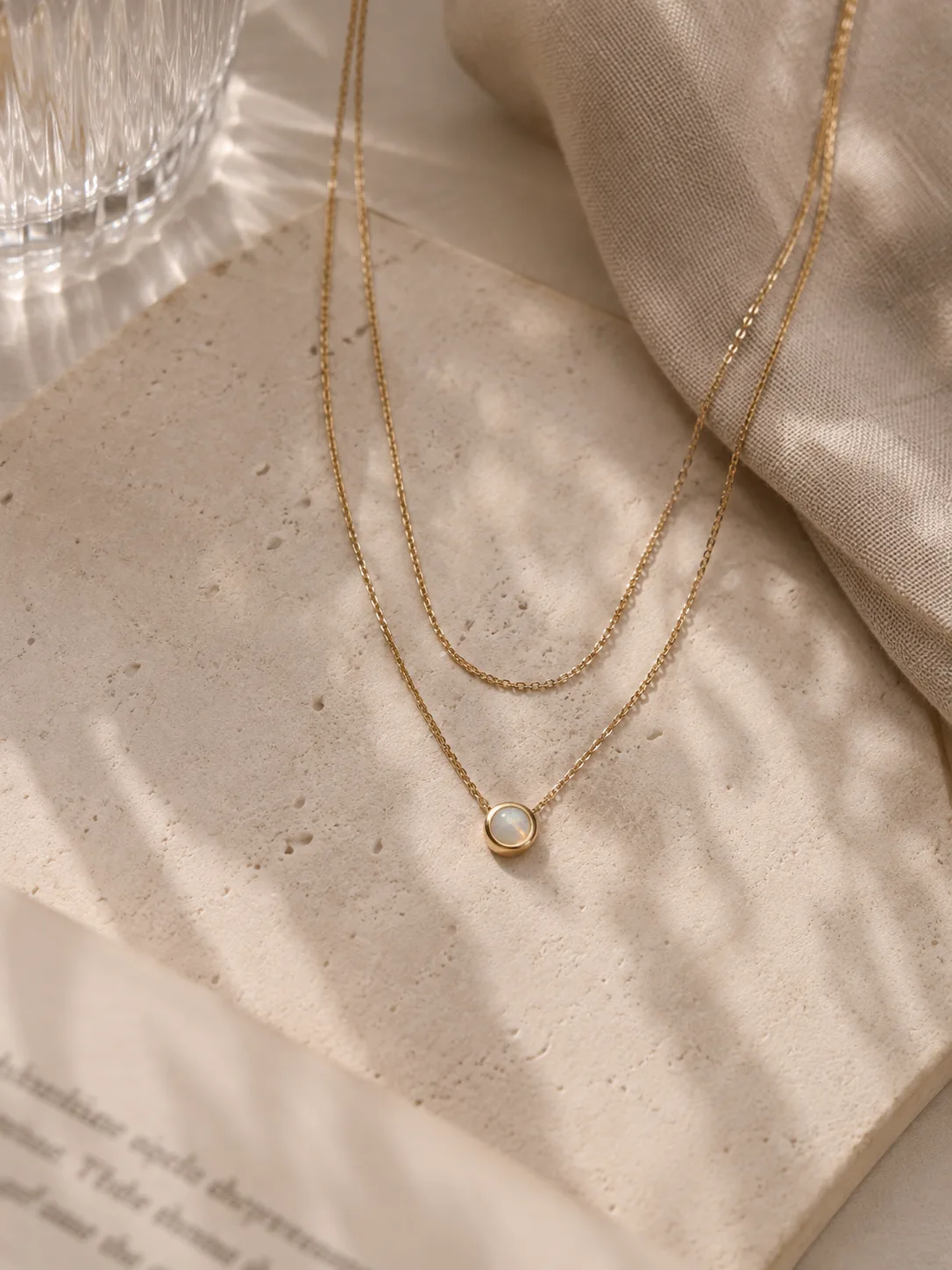 Layered Opal Necklace