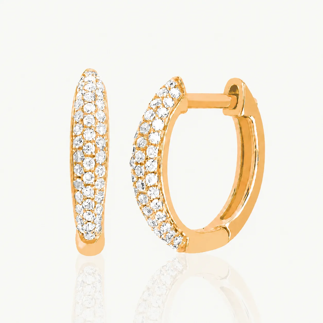 Audrey Diamond Hoops