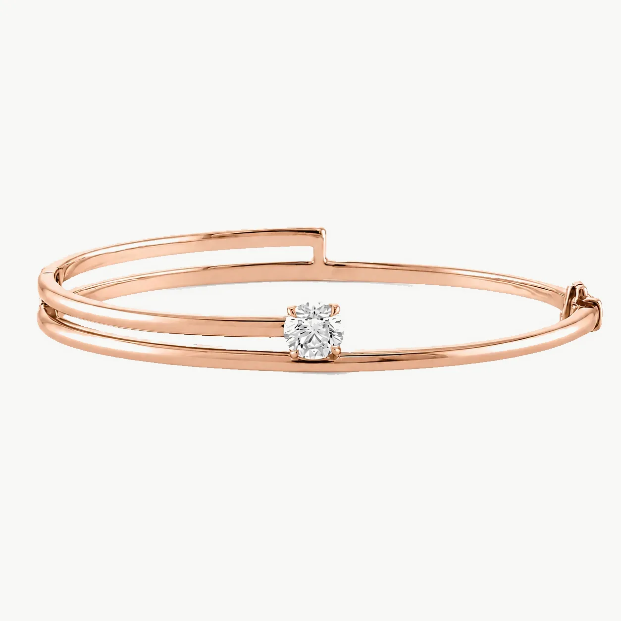 Sleek Open-Cuff Bangle Bracelet